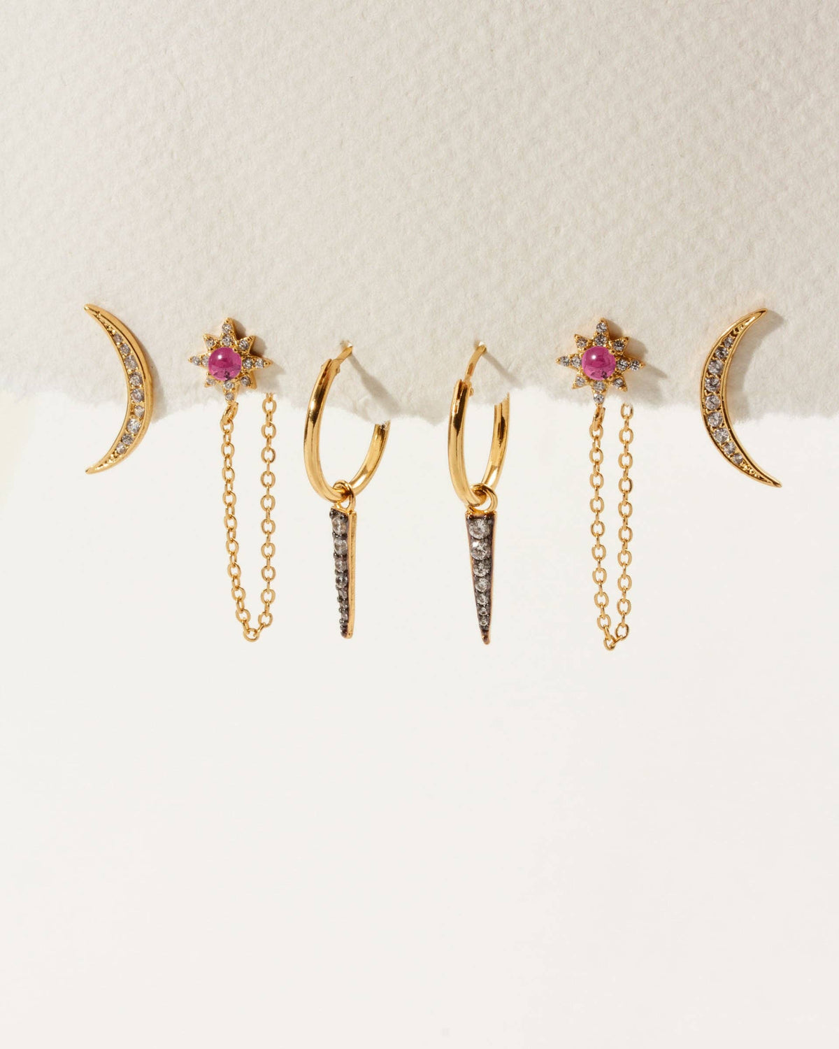 Luna Norte Twilight Earring Set - Tourmaline