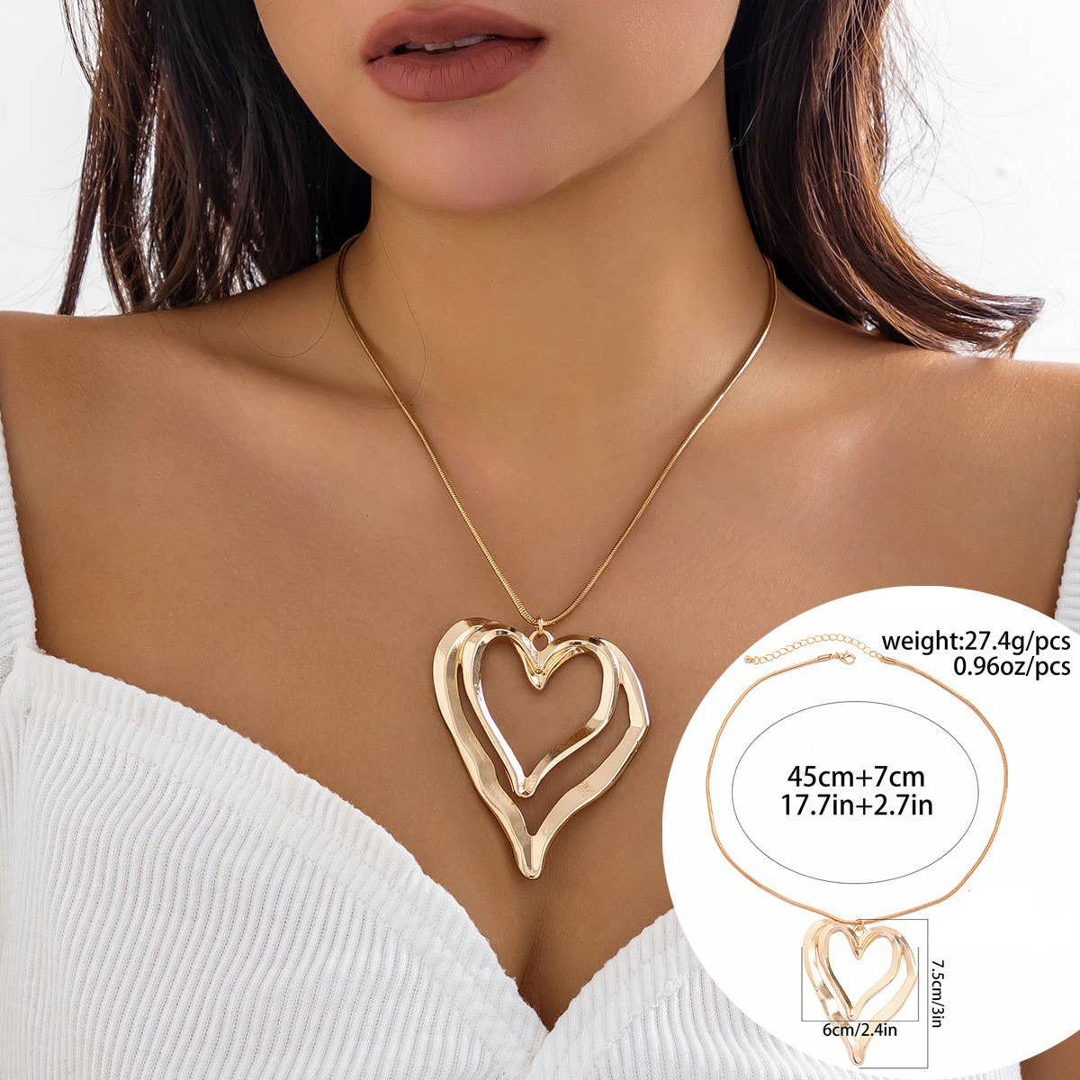 Exaggerated Hot Girl Simple and Adjustable Necklace Gold
