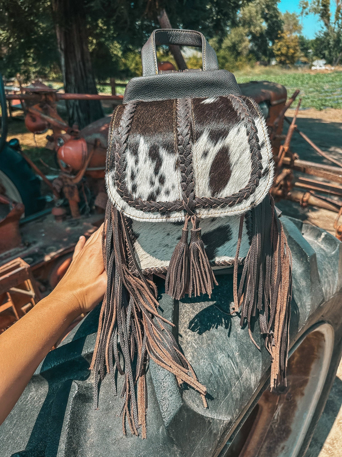 The Jackson Cowhide Backpack by Haute Southern Hyde
