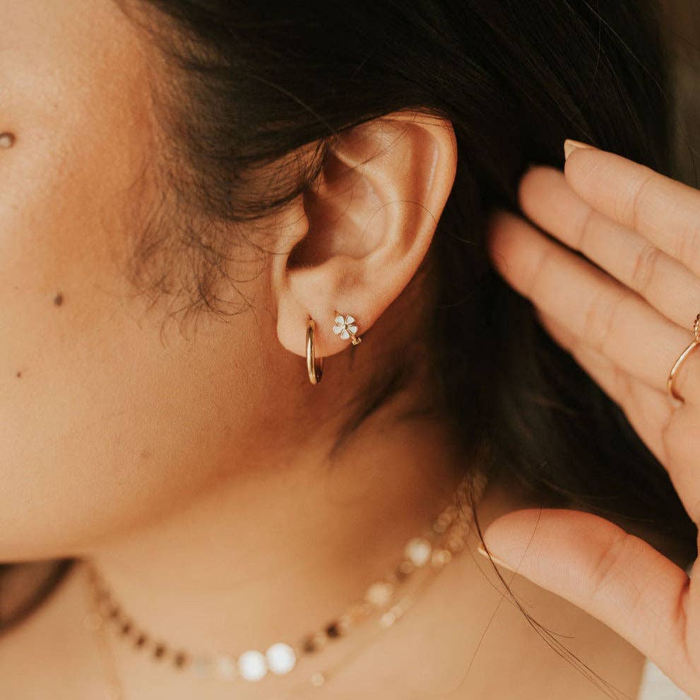 Flower Mini Hoops by Mauve
