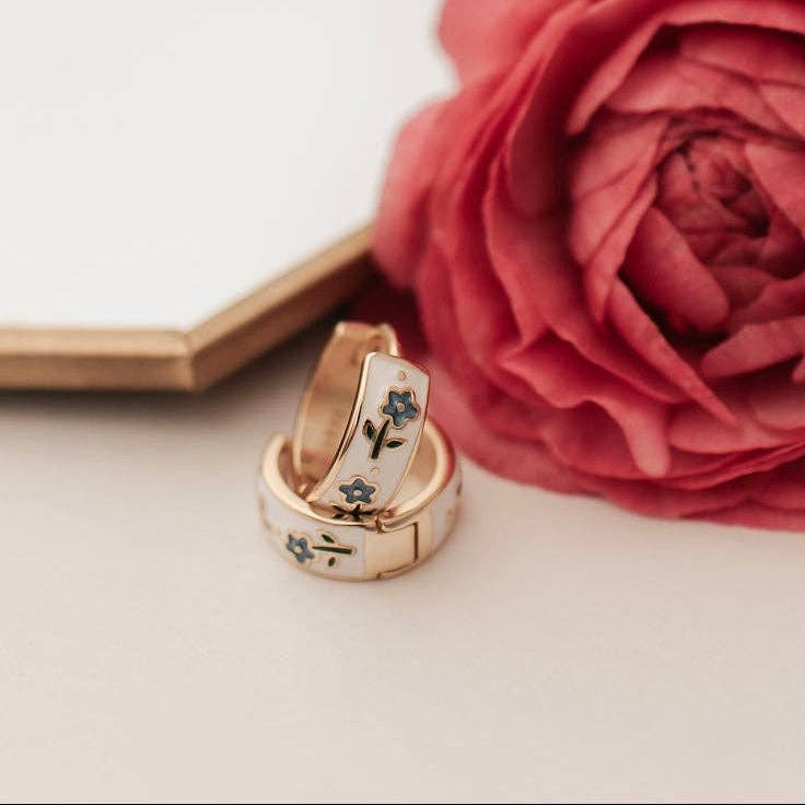Daphne Tea Cup Hoops by Mauve