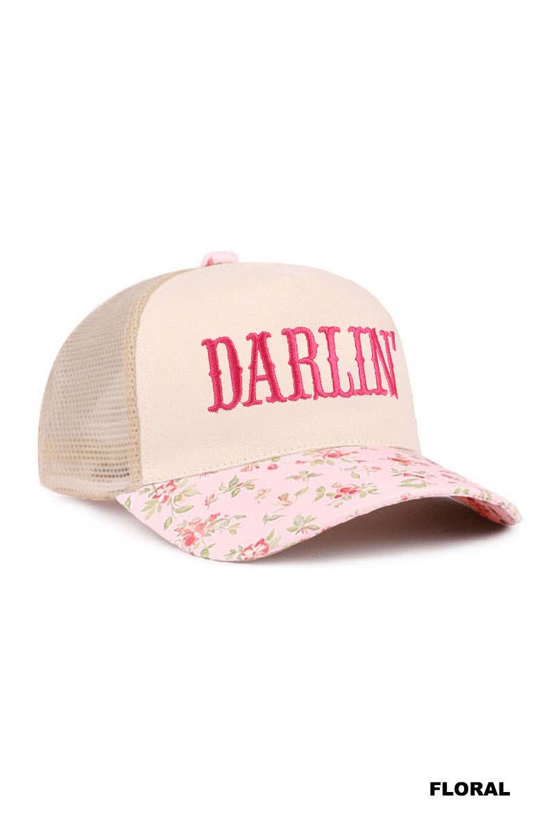 Darlin Two Tone Mesh Snapback Hat