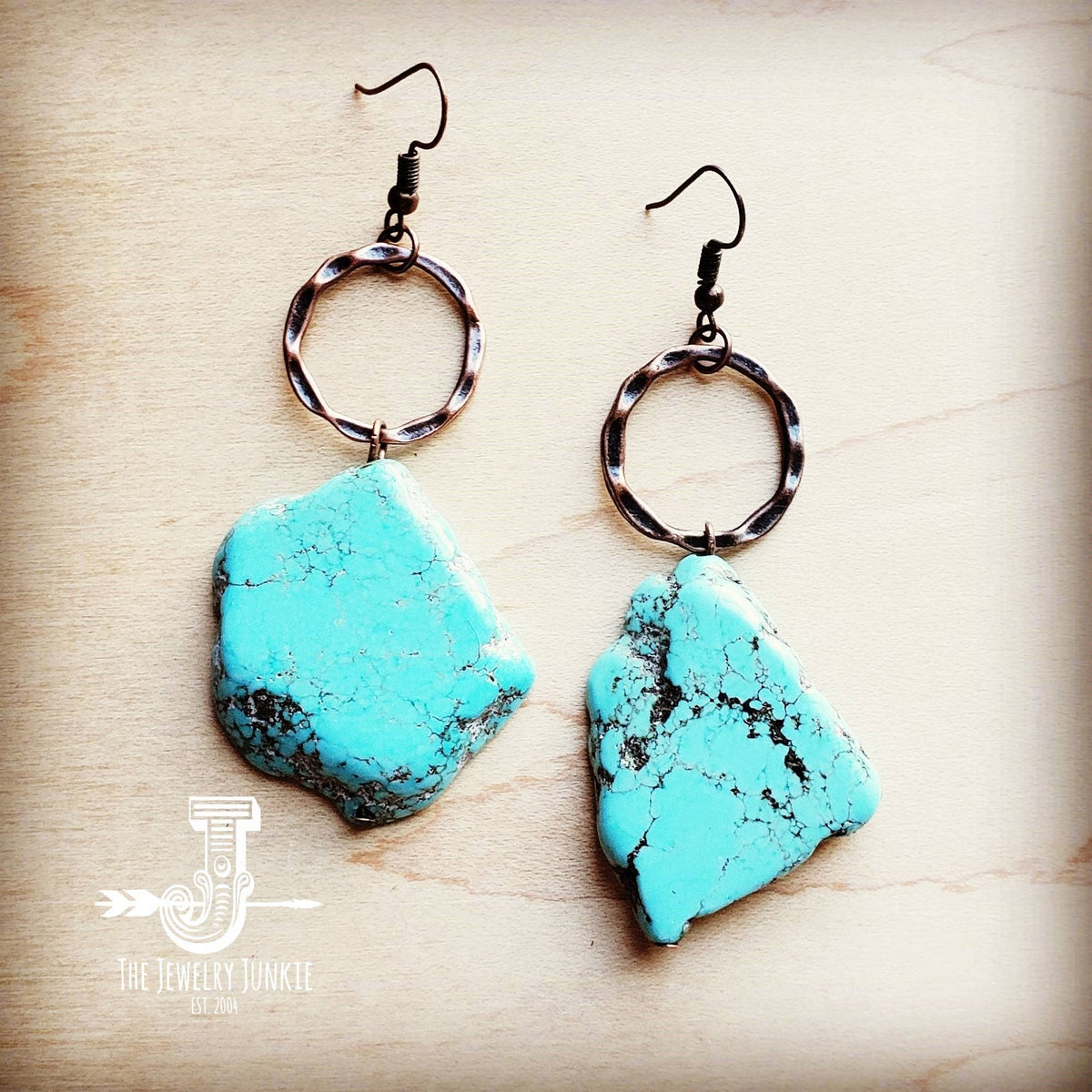 Turquoise Chunky Earrings (Turquoise)