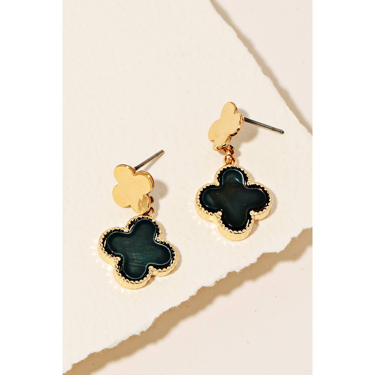 Clover Charm Clover Stud Earrings Anarchy Street