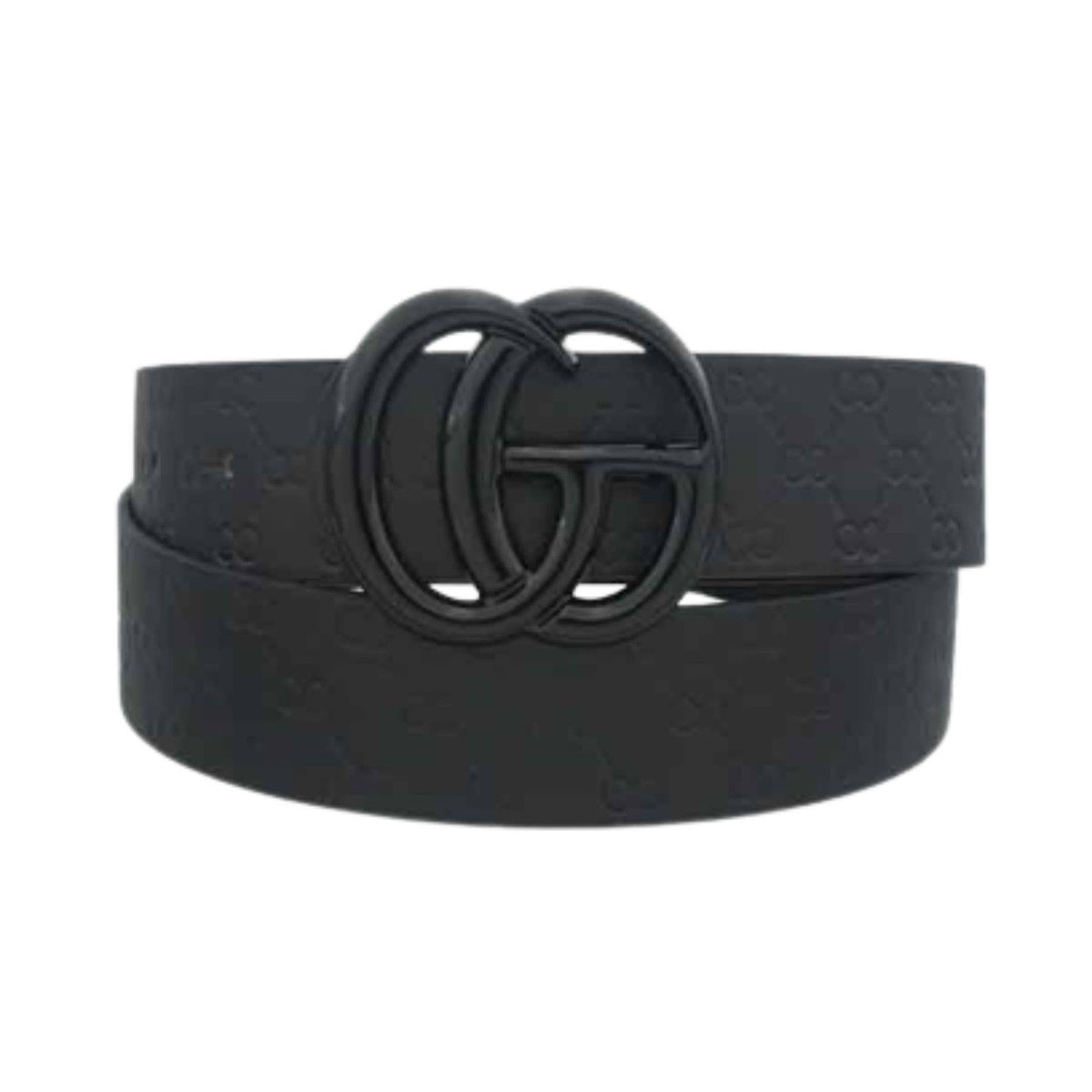 Color Coated Go Buckle Embossed Print Belt Bella K