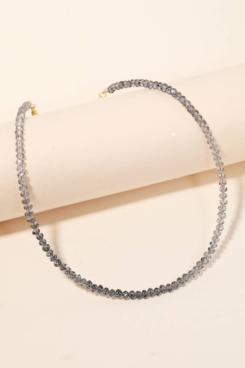 Glass Bead Chain Clasp Necklace Anarchy Street