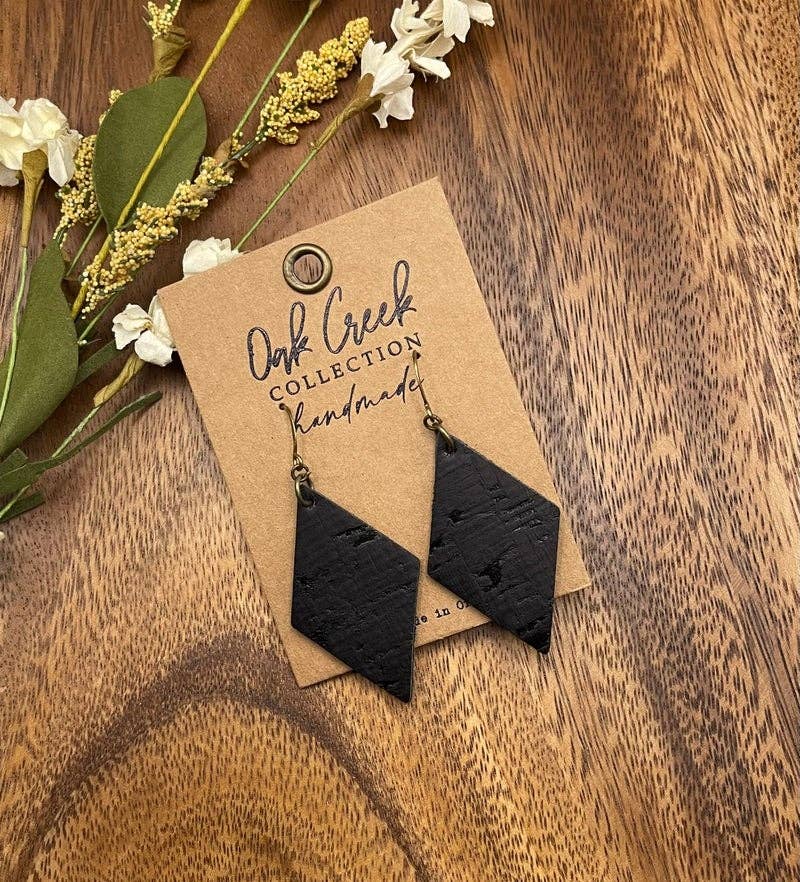Leather Diamond Leather Diamond Earring Oak Creek (Black)