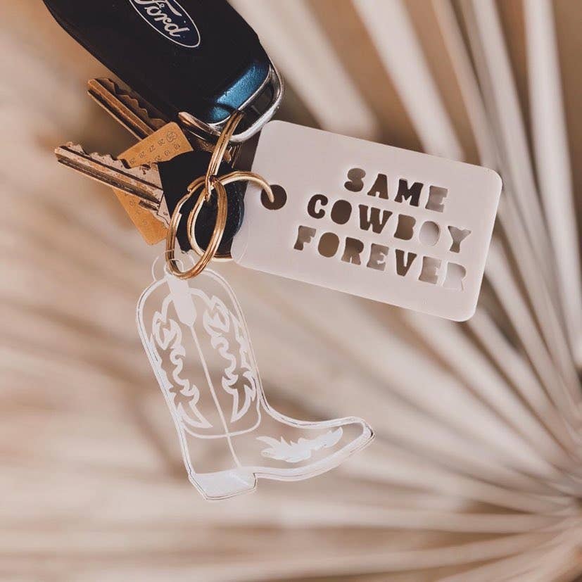 Same Cowboy Forever Keychain BirchandTwine