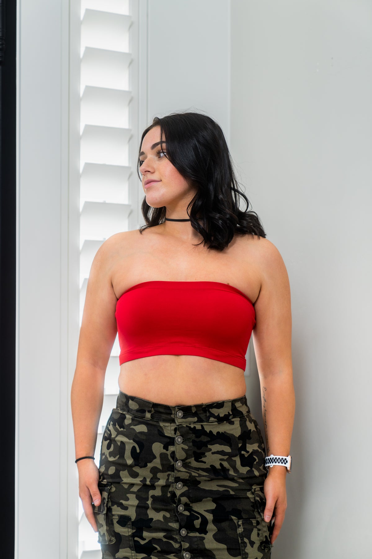 Bandeau Tube Top Abilee (Red)