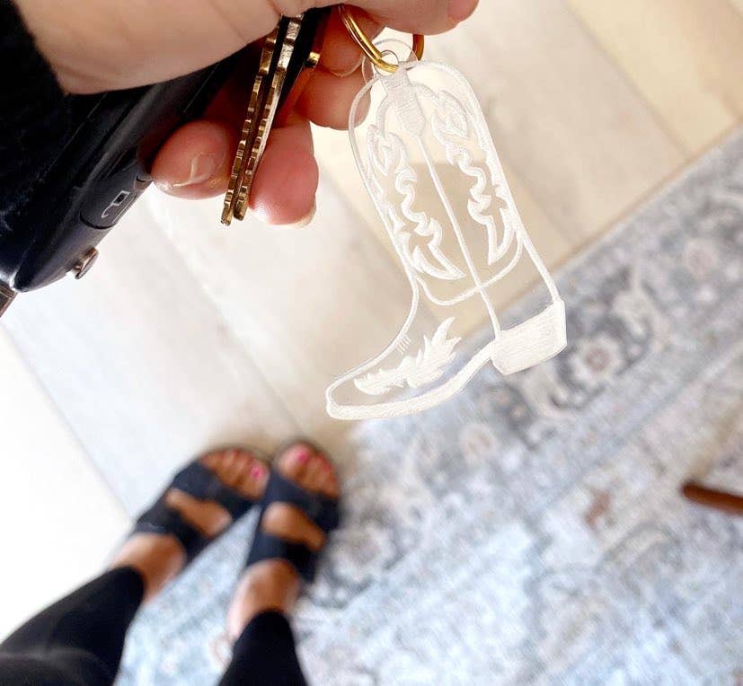 Cowboy Boot Keychain BirchandTwine