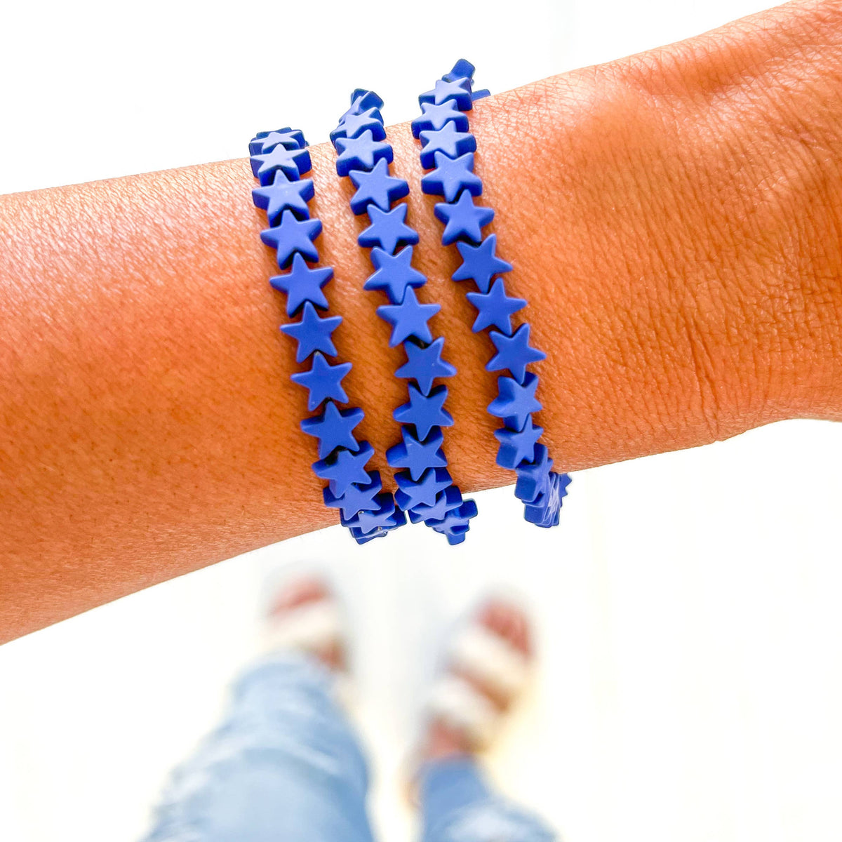 4th of July Savvy Bling (Blue Stars)