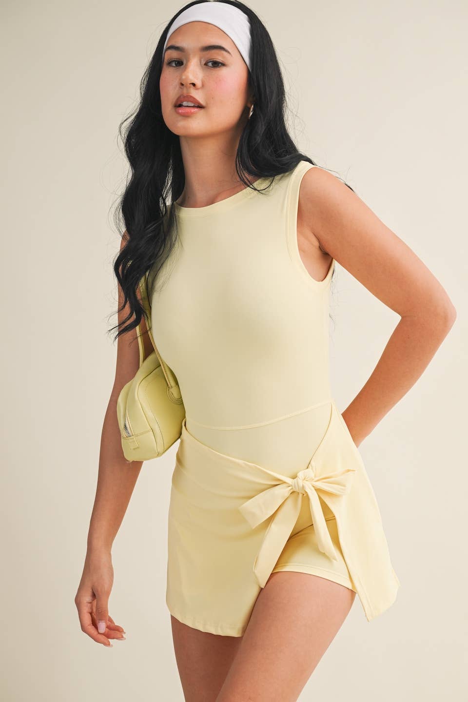 Sleeveless Wrap Tie Front Dress by Kimberly C