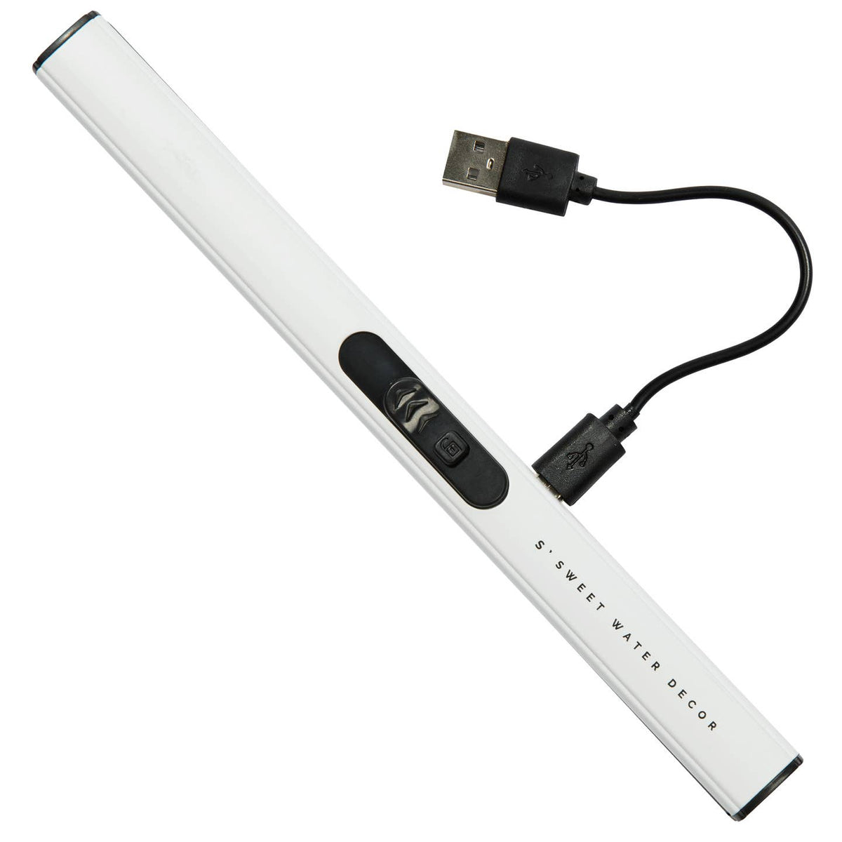 Rechargeable Electric Lighter Sweet Water Decor (White)