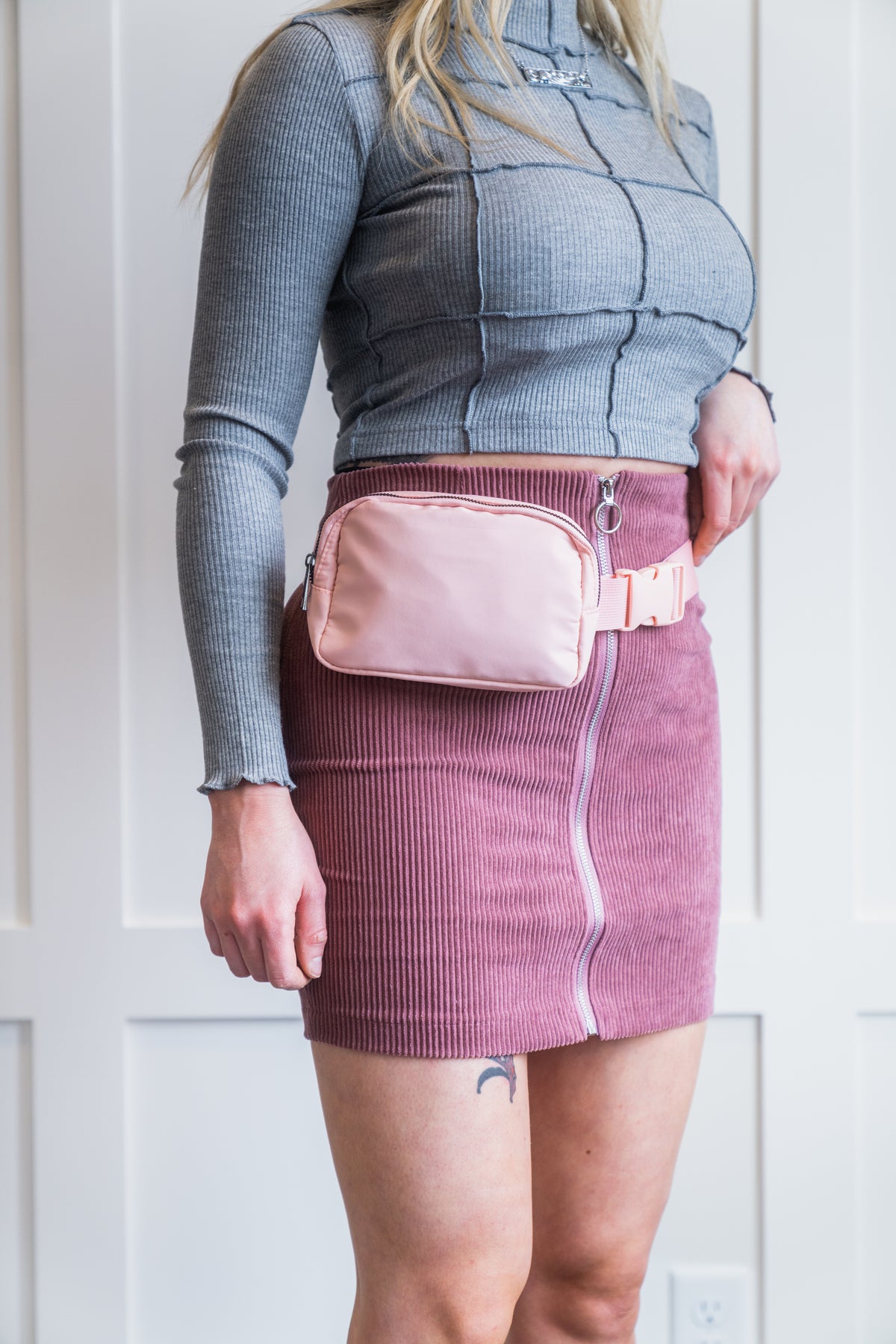 Riñonera impermeable tipo bandolera My Store (rosa)